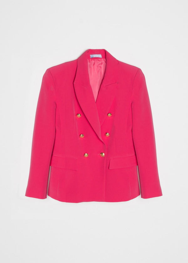 BLAZER CRUZADA BOTONES DORADOS