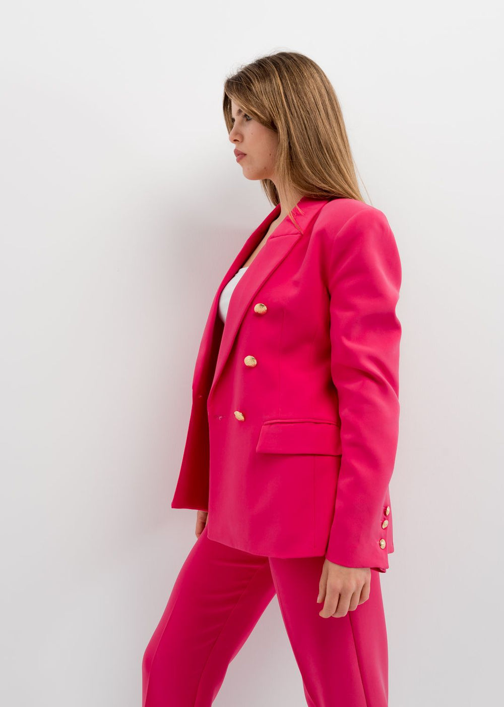 BLAZER CRUZADA BOTONES DORADOS