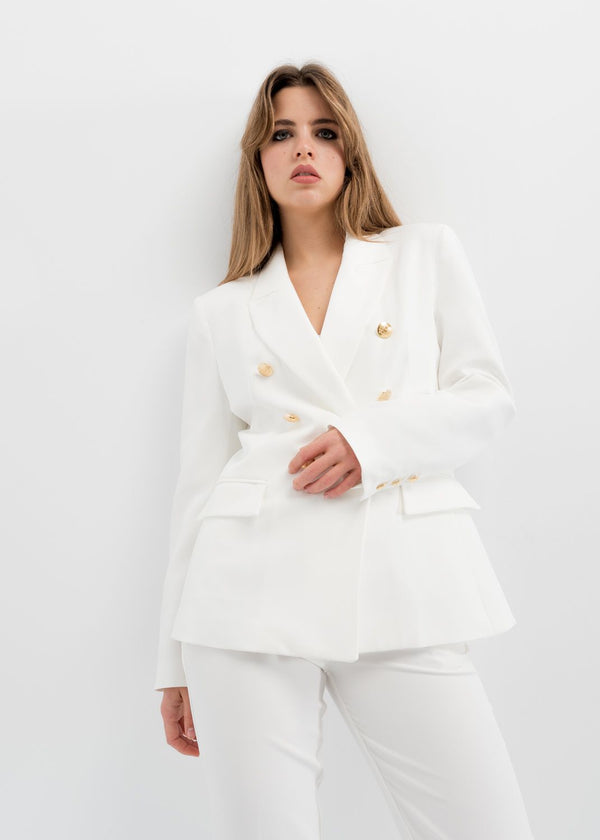 BLAZER CRUZADA BOTONES DORADOS