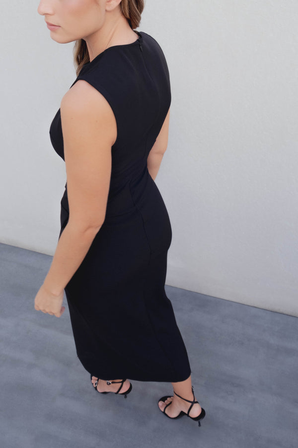 VESTIDO MIDI CINTURÓN