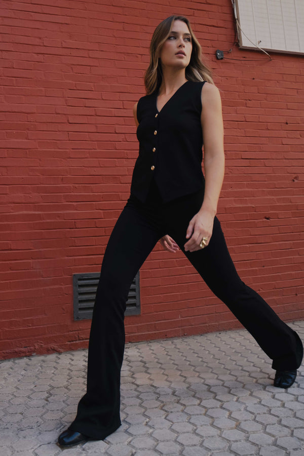 TOP CHALECO PUNTO TEXTURA