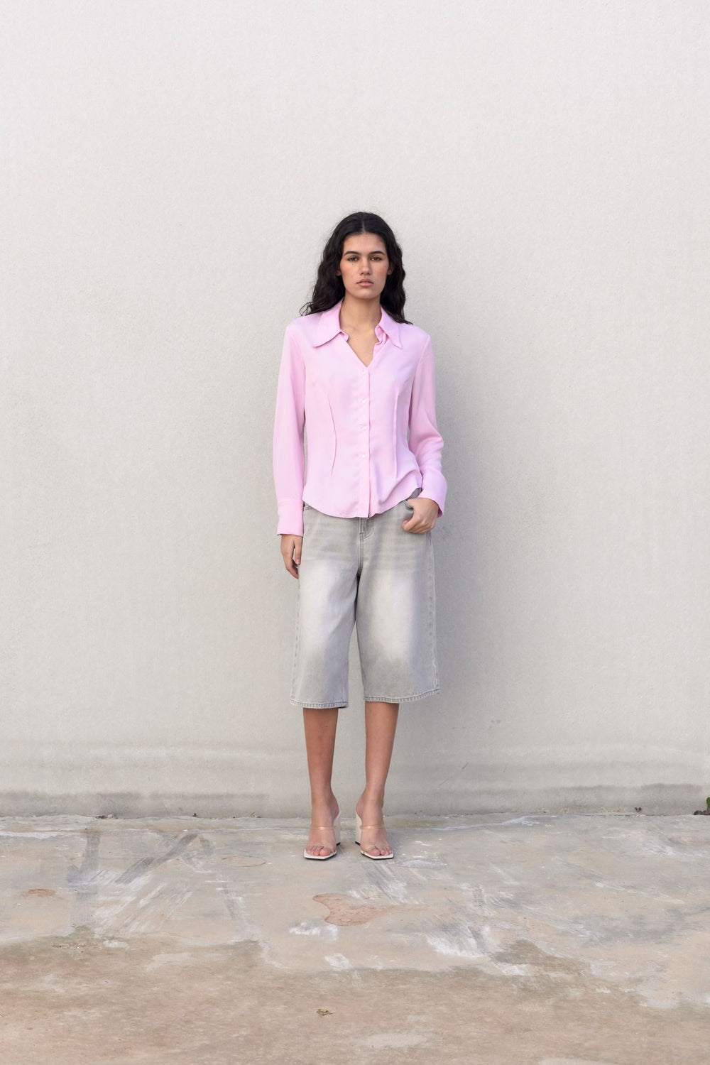 CAMISA ENTALLADA PINZAS