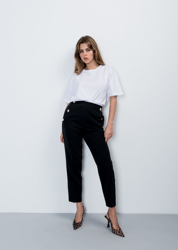 PANTALÓN RECTO BOTONES