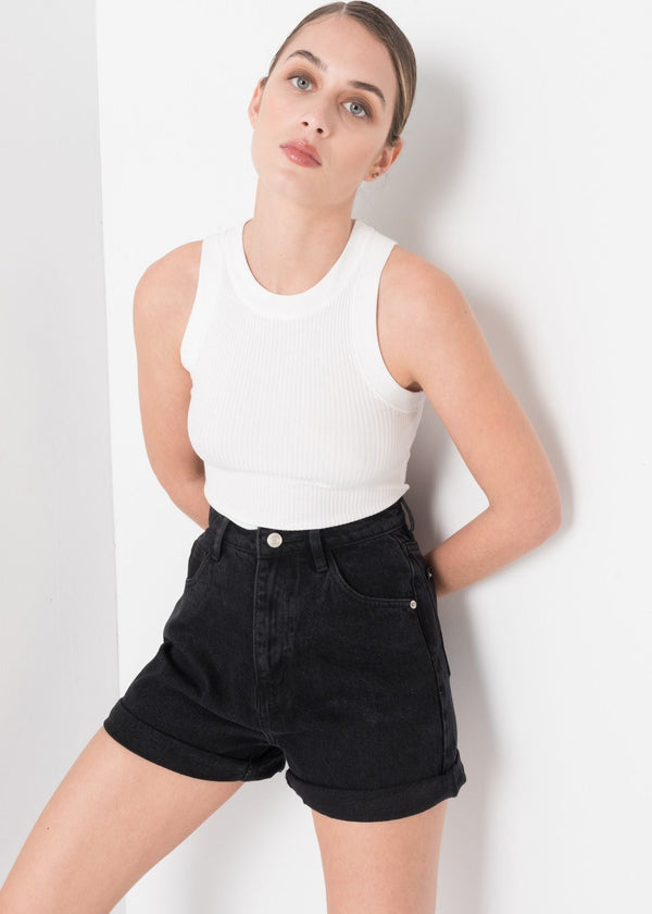 SHORTS  DENIM MOM FIT