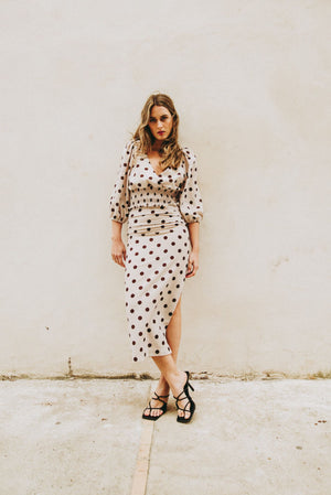 FALDA MIDI ESTAMPADA