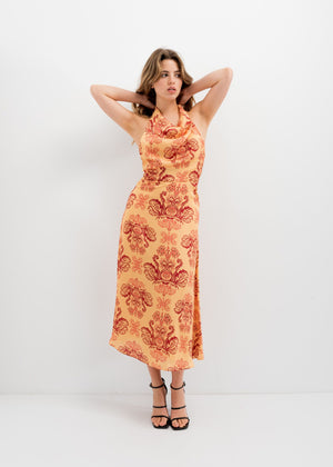 VESTIDO LARGO ESTAMPADO