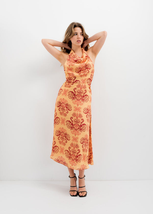 VESTIDO LARGO ESTAMPADO