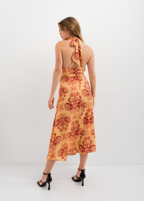 VESTIDO LARGO ESTAMPADO