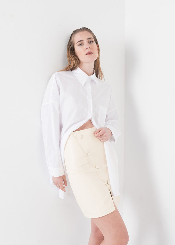 FALDA CRUZADA EFECTO PIEL