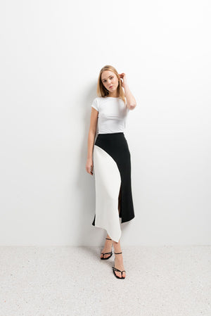 FALDA MIDI COLOR BLOCK