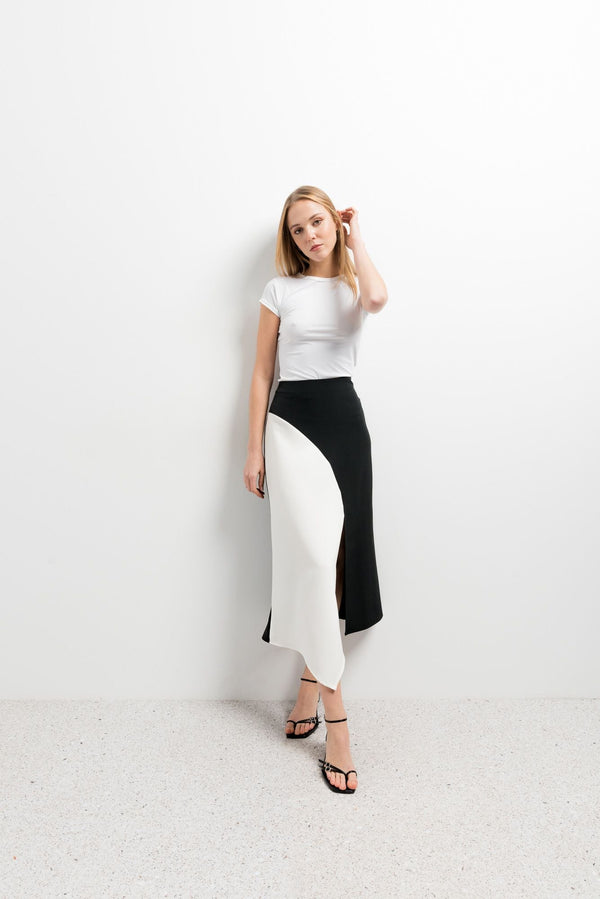 FALDA MIDI COLOR BLOCK