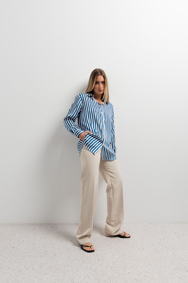 CHEMISE SATINÉE IMPRIMÉE