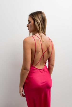 VESTIDO MIDI SATINADO