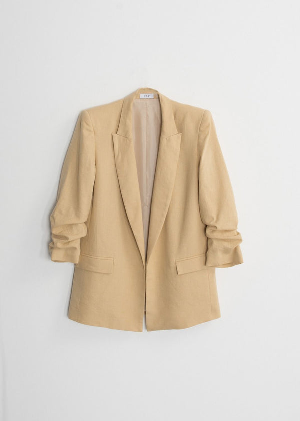 CHAQUETA LINO MANGA REMANGADA