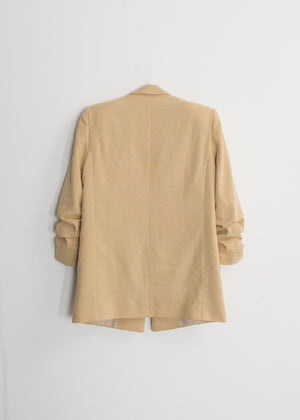 CHAQUETA LINO MANGA REMANGADA