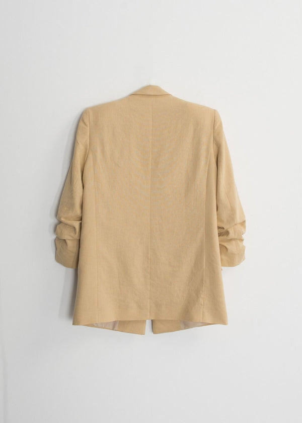 CHAQUETA LINO MANGA REMANGADA