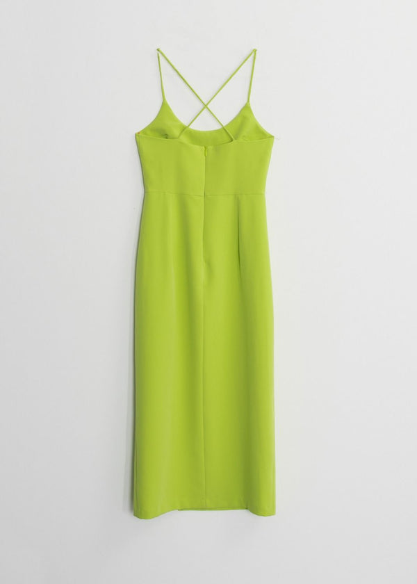 VESTIDO TUBO TIRANTES CRUZADOS