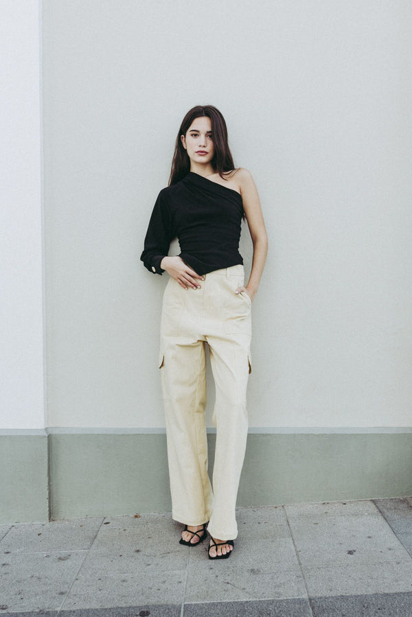 HAUT DRAPÉ ASYMÉTRIQUE