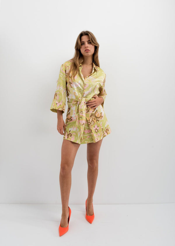 FALDA MINI ESTAMPADA