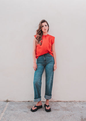 TOP SATINADO HOMBRERAS