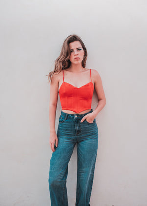 TOP CORSETERO SATINADO