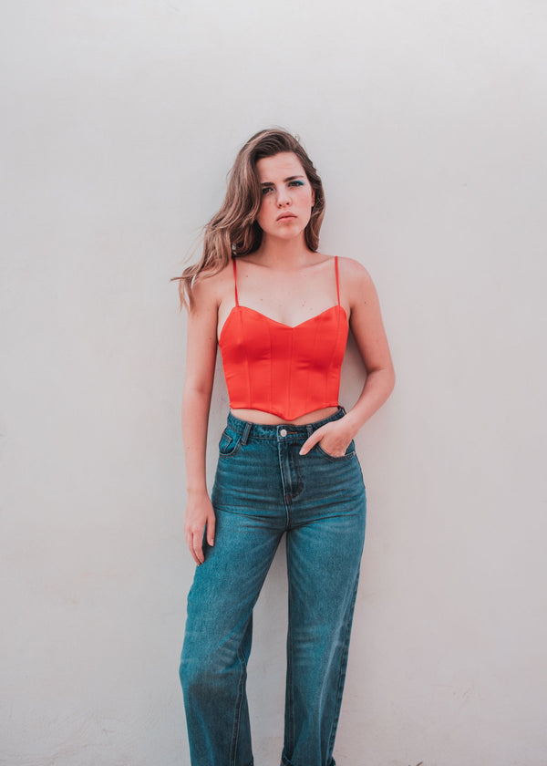 TOP CORSETERO SATINADO