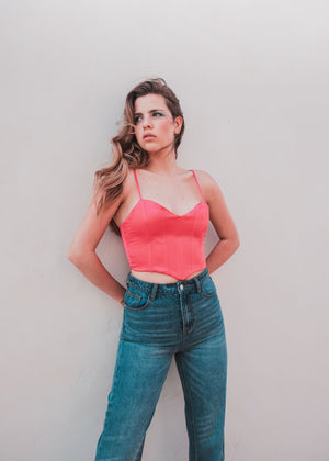 TOP CORSETERO SATINADO