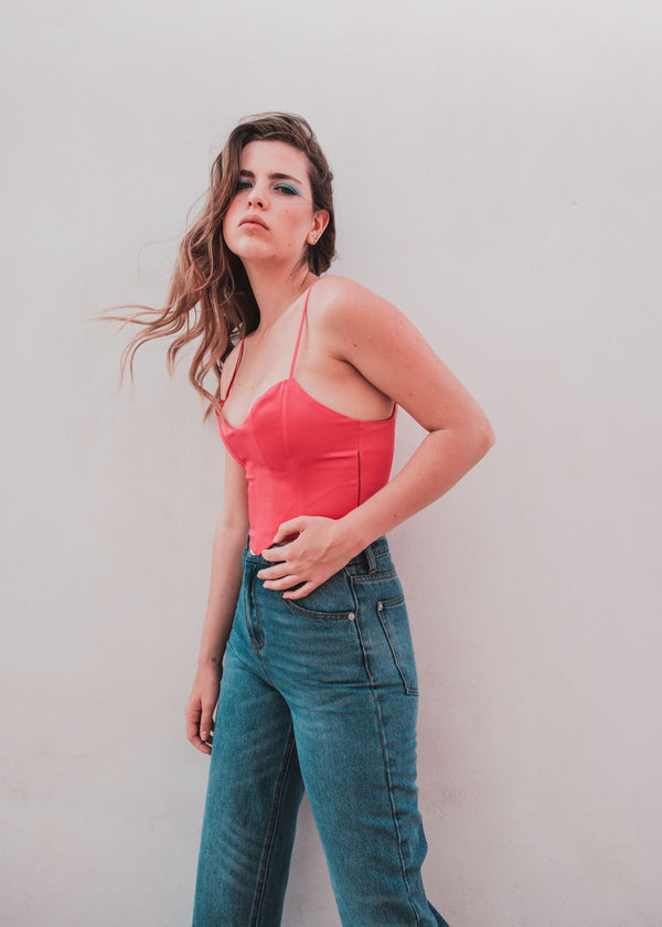 TOP CORSETERO SATINADO