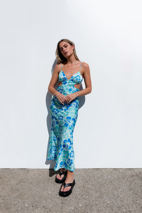 VESTIDO ESTAMPADO CUT OUT