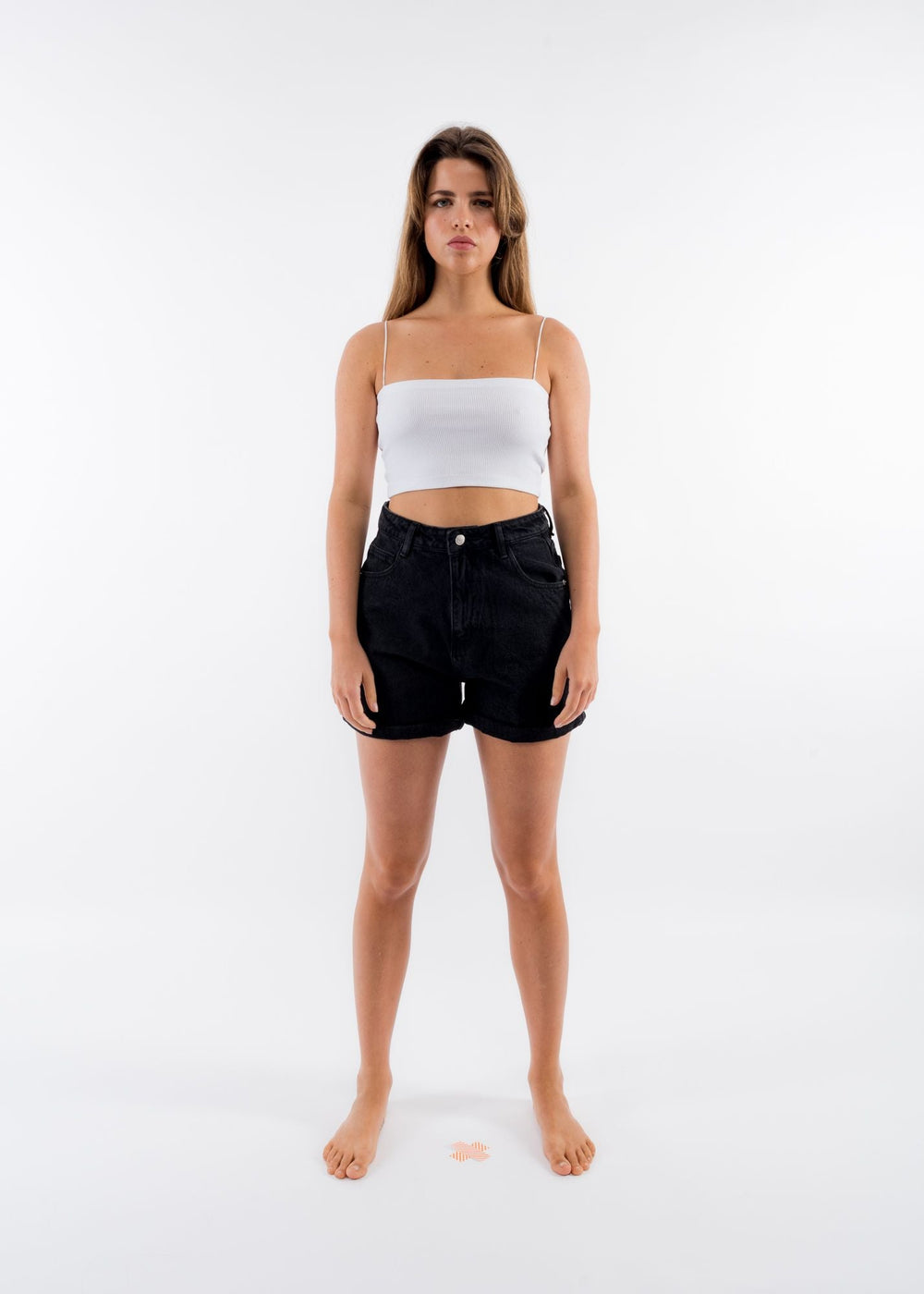 SHORTS  DENIM MOM FIT