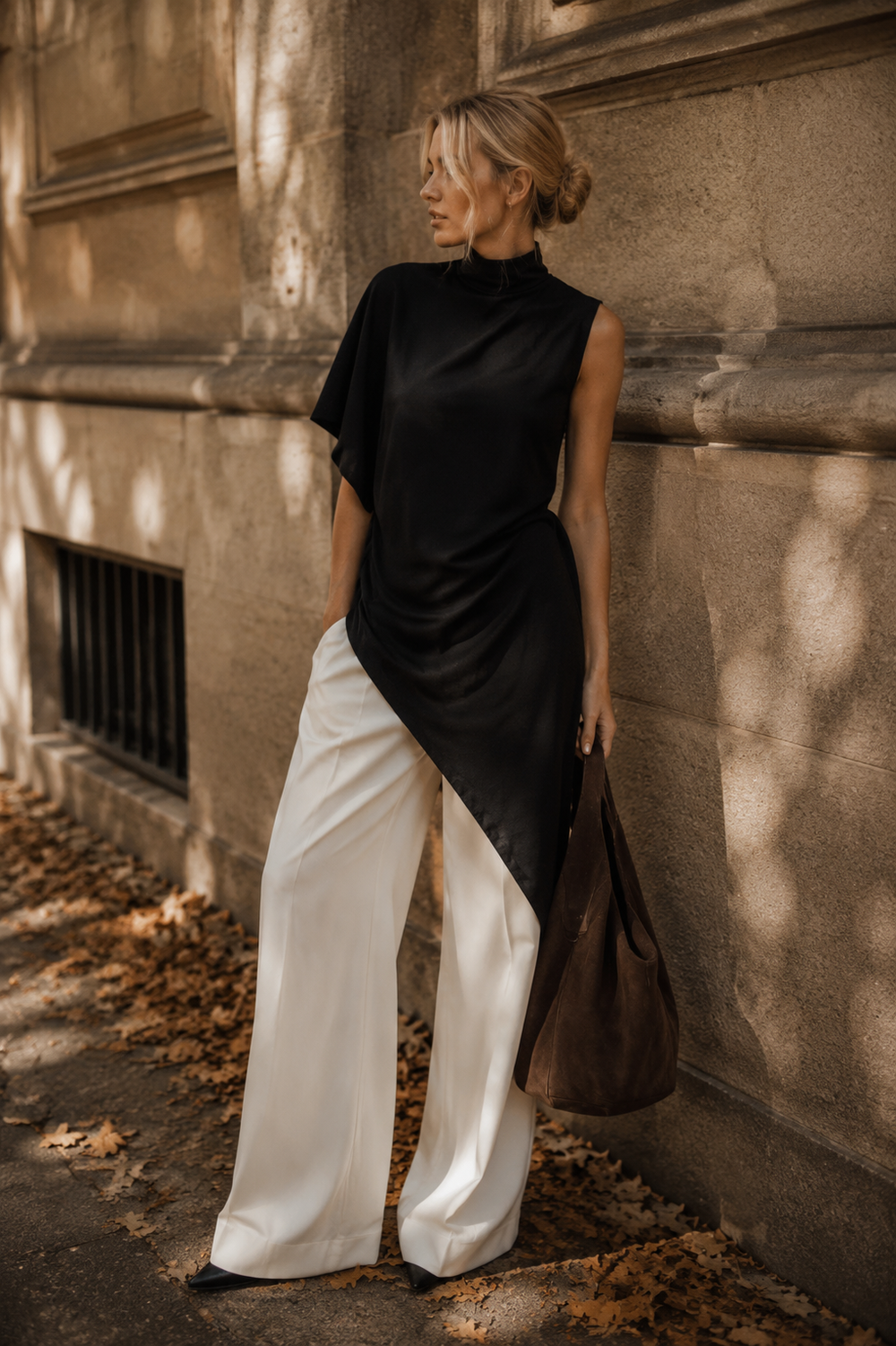 TOP ASYMÉTRIQUE DRAPÉ