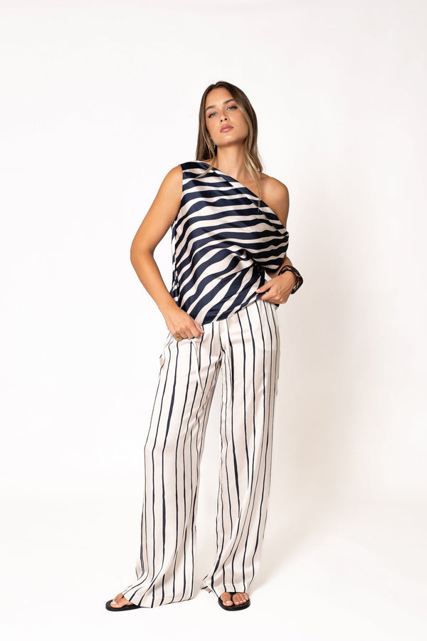 TOP ASIMÉTRICO RAYAS