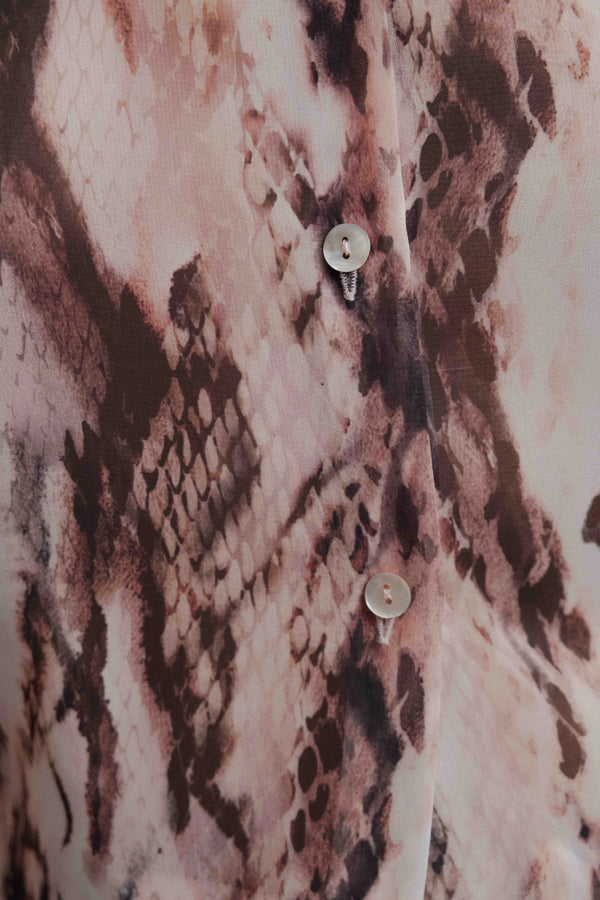 CHEMISE SEMI-TRANSPARENTE IMPRIMÉE