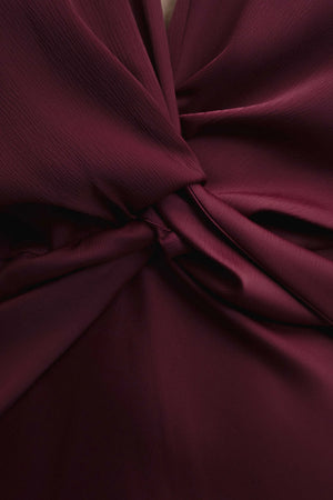 VESTIDO SATINADO NUDO