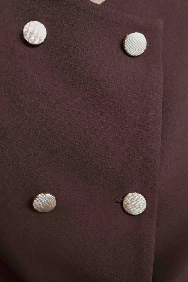 CHALECO CRUZADO BOTONES