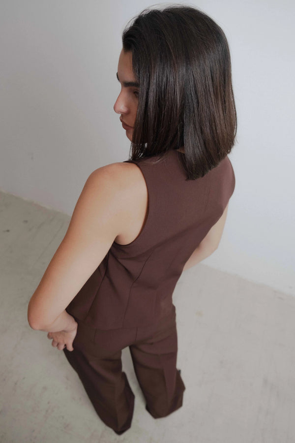 CHALECO CRUZADO BOTONES