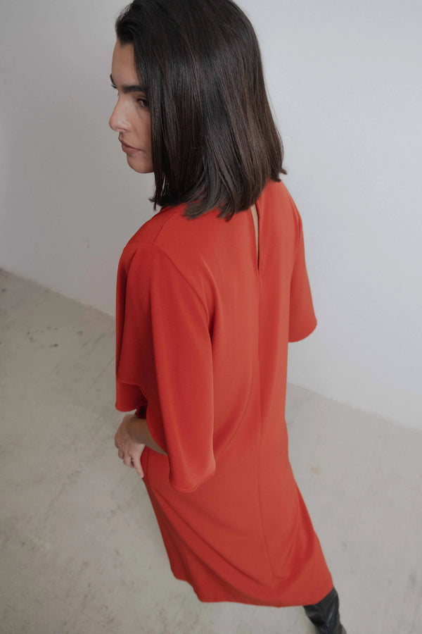 ROBE MIDI À NŒUD