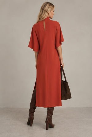 ROBE MIDI À NŒUD