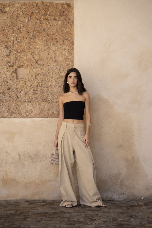 PANTALÓN OVERSIZE CON LINO