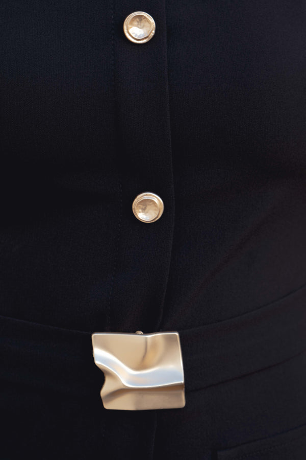 VESTIDO MIDI CINTURÓN