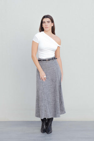 FALDA MIDI ESTRUCTURA