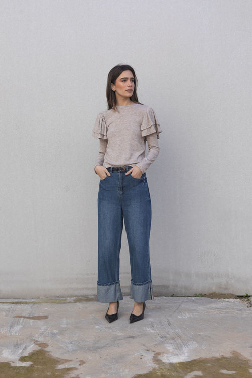 CAMISETA CON VOLANTES