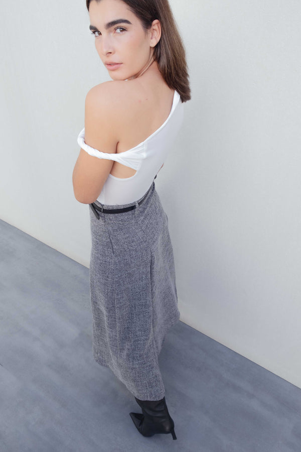 FALDA MIDI ESTRUCTURA