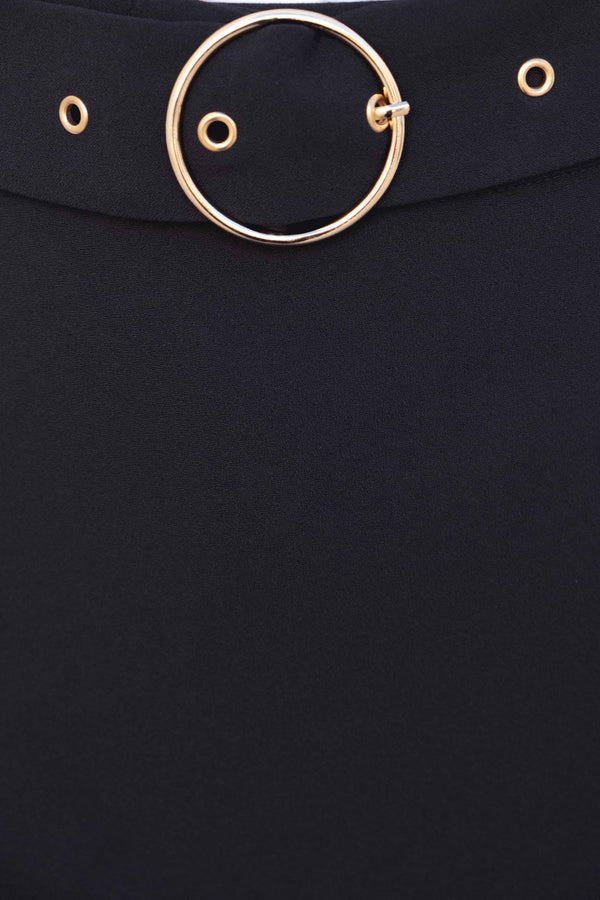 FALDA MIDI CON CINTURÓN