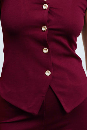 PANTALON PUNTO TEXTURA FLARE