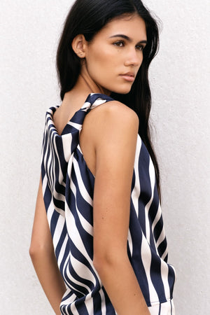 TOP ASIMÉTRICO RAYAS