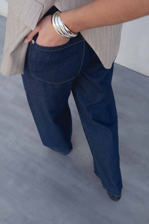 PANTALON FLUIDO EFECTO DENIM