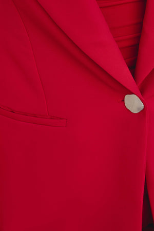 BLAZER BOTON PLATEADO