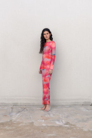 VESTIDO LARGO ESTAMPADO