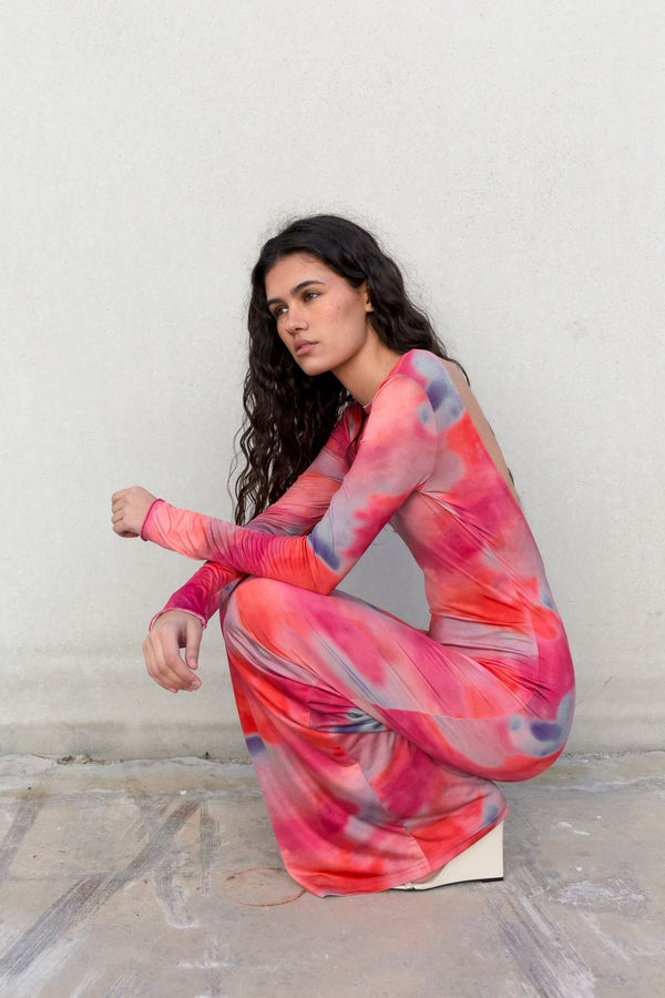 VESTIDO LARGO ESTAMPADO